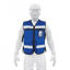 Imagen de CHALECO BRIGADISTA CON CINTAS REFLEJANTES COLOR AZUL REY