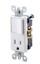 Imagen de COMBINACION CONTACTO Y APAGADOR DECORA 15A 120V BLANCO