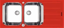 Imagen de TARJA VIDRIO TEMPLADO ROJO 116X50